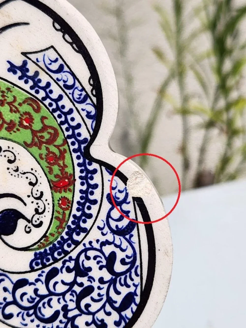 Handmade Turkish Ceramic Trivet Pot Holder Kitchen Tools Supplies Heat-Resistant